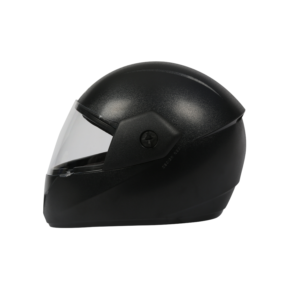 TVS Full Face Motorbike Helmet - Black-JL - ISI & DOT Certified Safety
