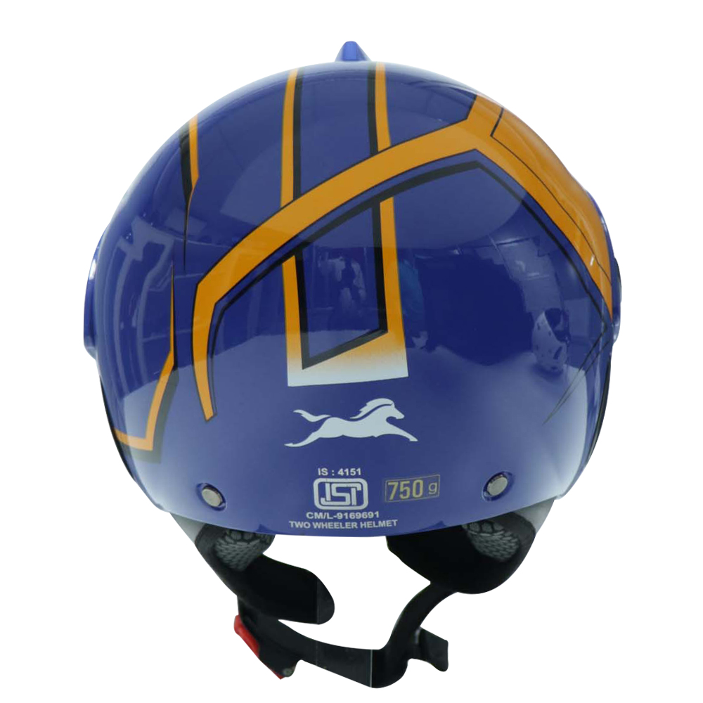 TVS Half Face KID Helmet - ISI Certified, Blue - Premium Protection & Style for Young Riders