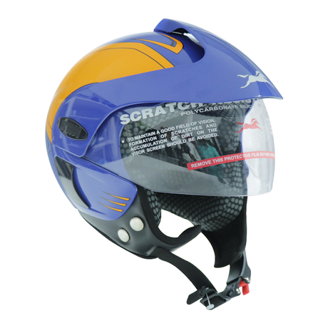 TVS Half Face KID Helmet - ISI Certified, Blue - Premium Protection & Style for Young Riders