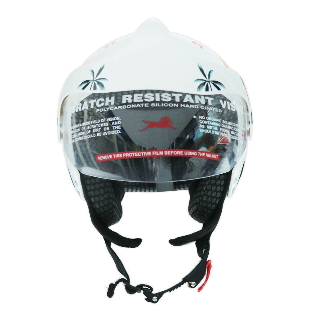 TVS Kids Half Face Dino Adventure Helmet - Safety Riders Unisex Design