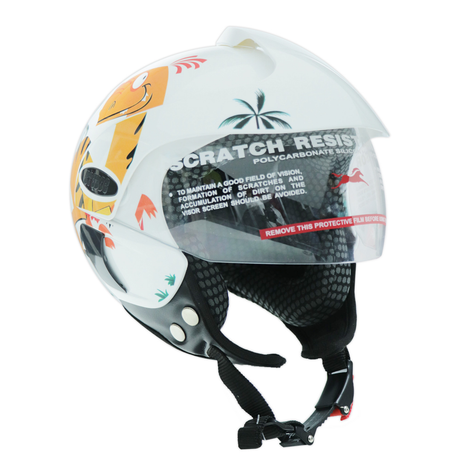TVS Kids Half Face Dino Adventure Helmet - Safety Riders Unisex Design