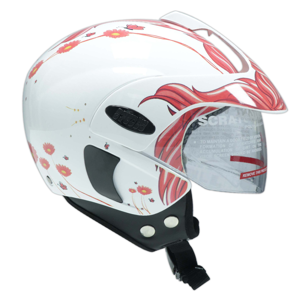 TVS Kids HF Rosy Field Helmet - Premium Protection and Comfort