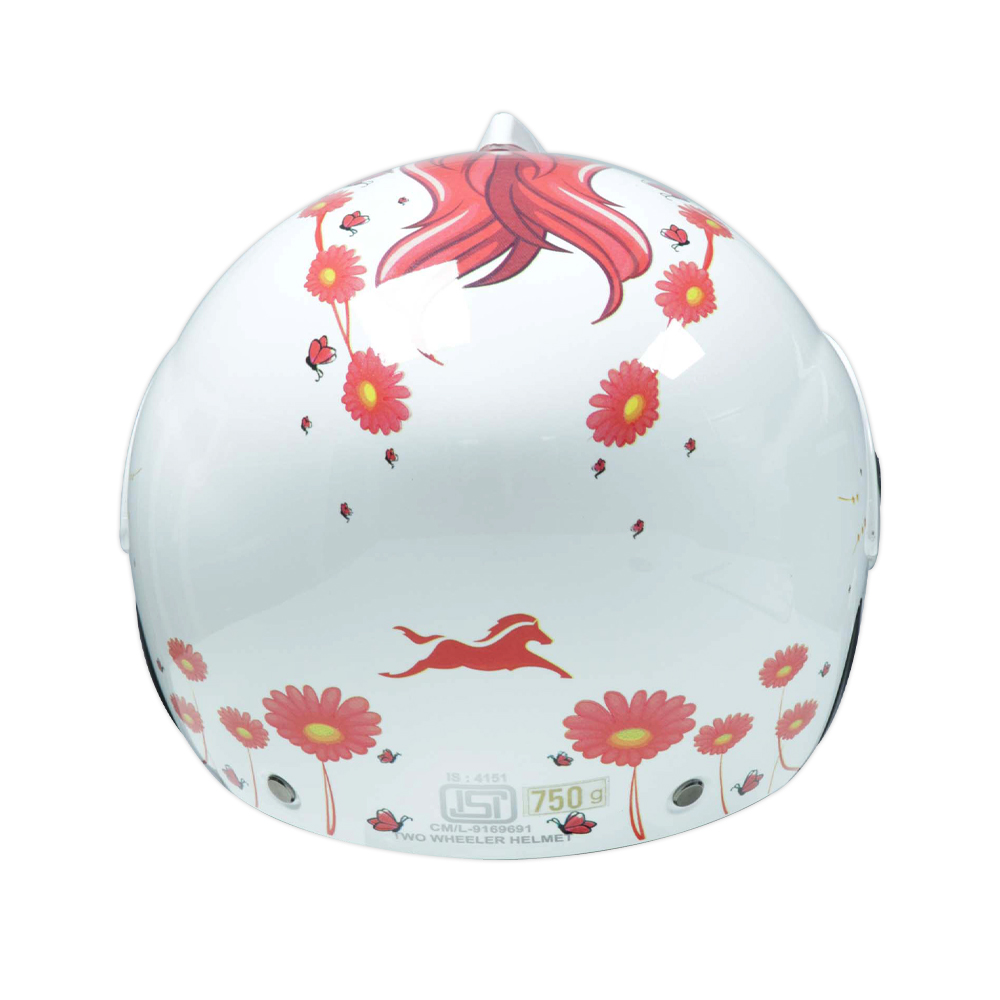 TVS Kids HF Rosy Field Helmet - Premium Protection and Comfort