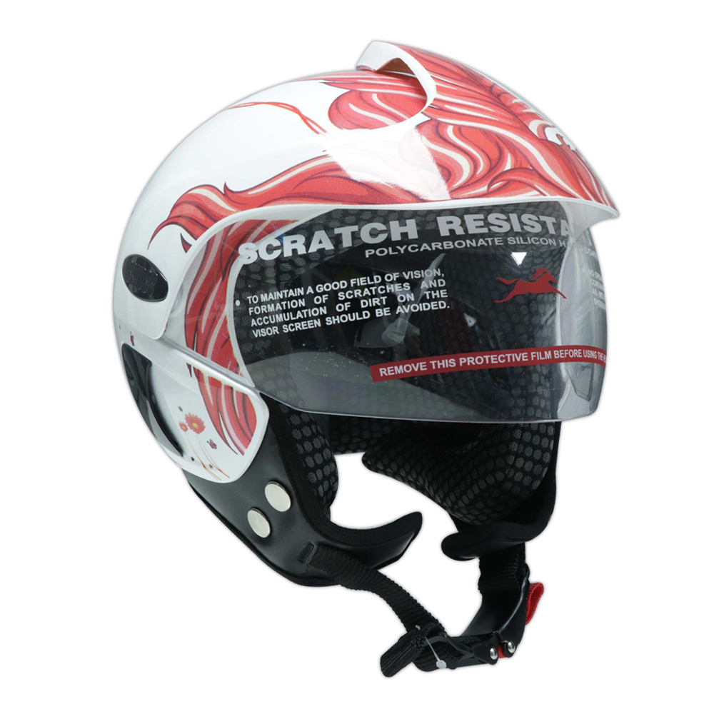 TVS Kids HF Rosy Field Helmet - Premium Protection and Comfort