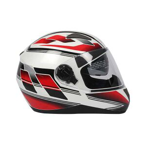 TVS Helmet Full Face Graphic 1 SE - Premium Safety & Style in White and Red