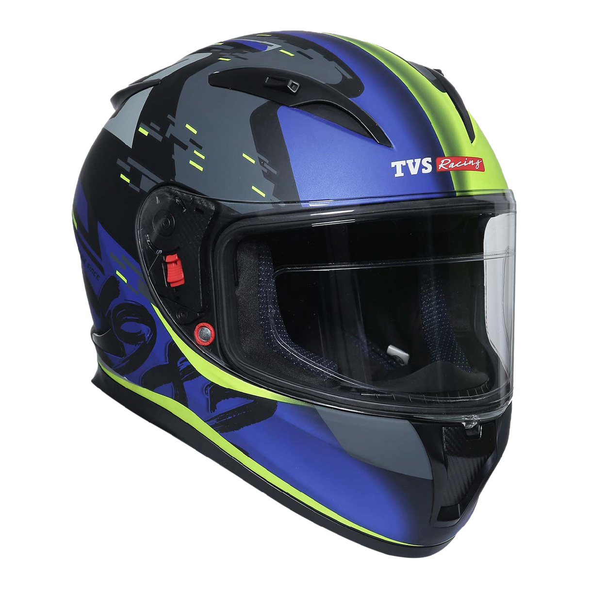 TVS Racing Full Face Helmet for Men – Anti-Fog Pin-Lock, Aerodynamic Design, DOT/ISI/ECE Certified