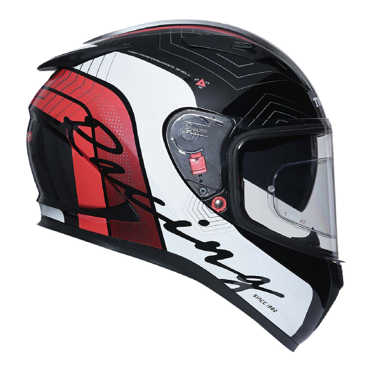 TVS Racing Dual Visor Helmet - Premium Full Face Helmet for Men - DOT/ISI/ECE Certified