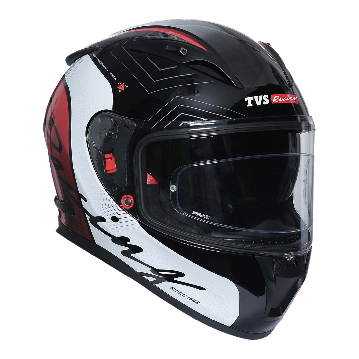 TVS Racing Dual Visor Helmet - Premium Full Face Helmet for Men - DOT/ISI/ECE Certified