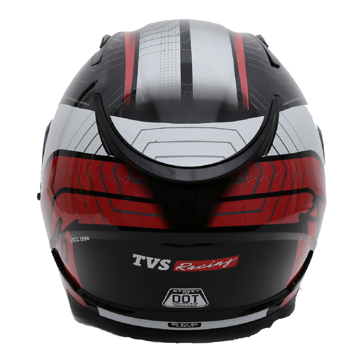 TVS Racing Dual Visor Helmet - Premium Full Face Helmet for Men - DOT/ISI/ECE Certified
