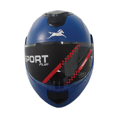 TVS Helmet Full Face Flip Blue - Premium Quality Head Protection