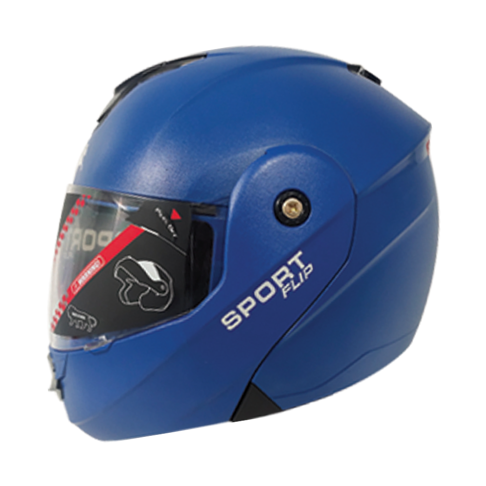 TVS Helmet Full Face Flip Blue - Premium Quality Head Protection