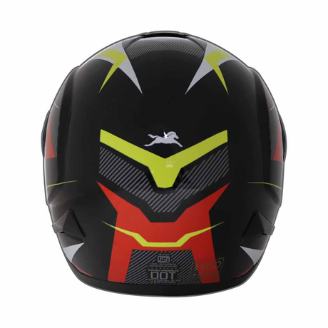 TVS XPOD Primus Helmet for Men - ISI & DOT Certified, EPS Impact Absorption, Quick Release (Red)
