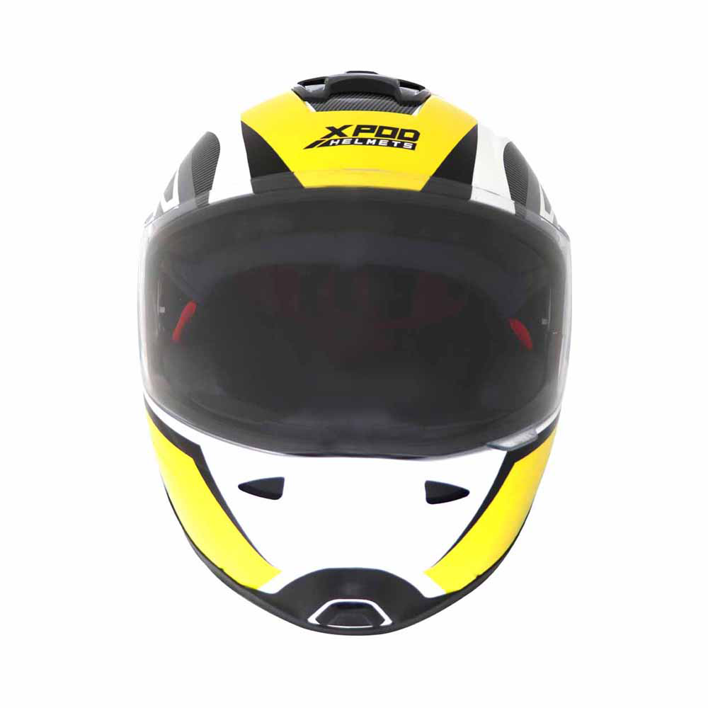 TVS XPOD Primus Helmet for Men - ISI & DOT Certified, EPS Impact Absorption, Quick Release (Yellow)