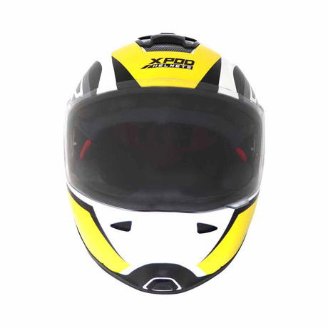 TVS XPOD Primus Helmet for Men - ISI & DOT Certified, EPS Impact Absorption, Quick Release (Yellow)