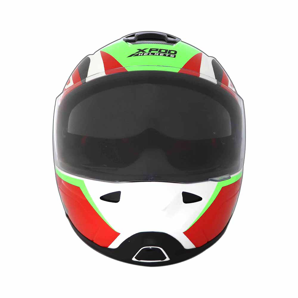 TVS XPOD Primus Helmet for Men - Dual Visor, ISI & DOT Certified, Premium Safety and Comfort (Red)