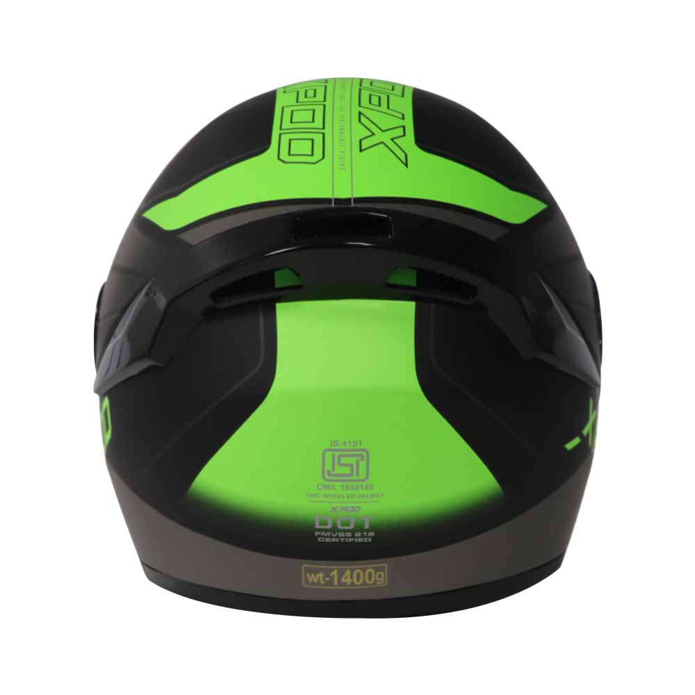 TVS XPOD Aerodynamic Helmet for Men - ISI & DOT Certified | Premium Bike Helmet
