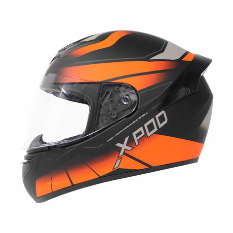 TVS XPOD Aerodynamic Helmet for Men - ISI & DOT Certified | Premium Bike Helmet