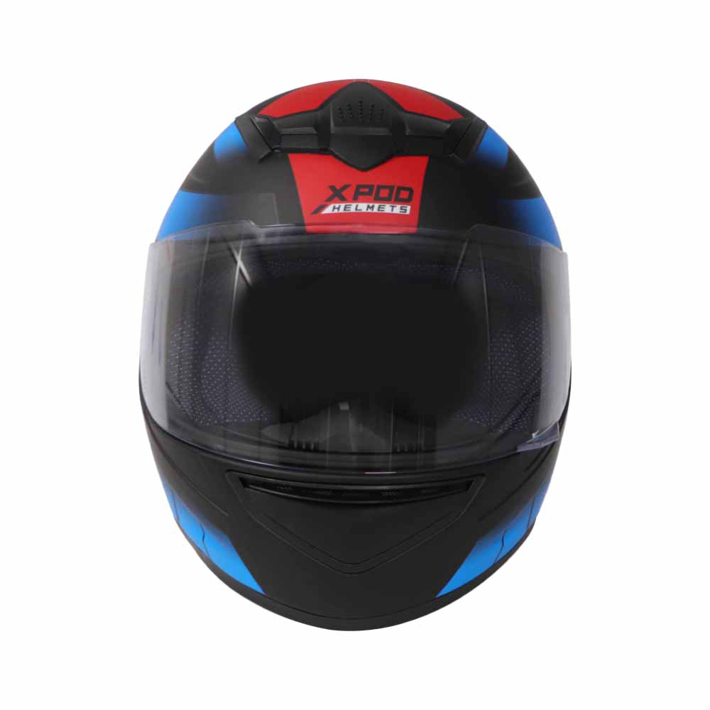 TVS XPOD Dual Tone Helmet - Blue & Red | Premium Protection & Comfort