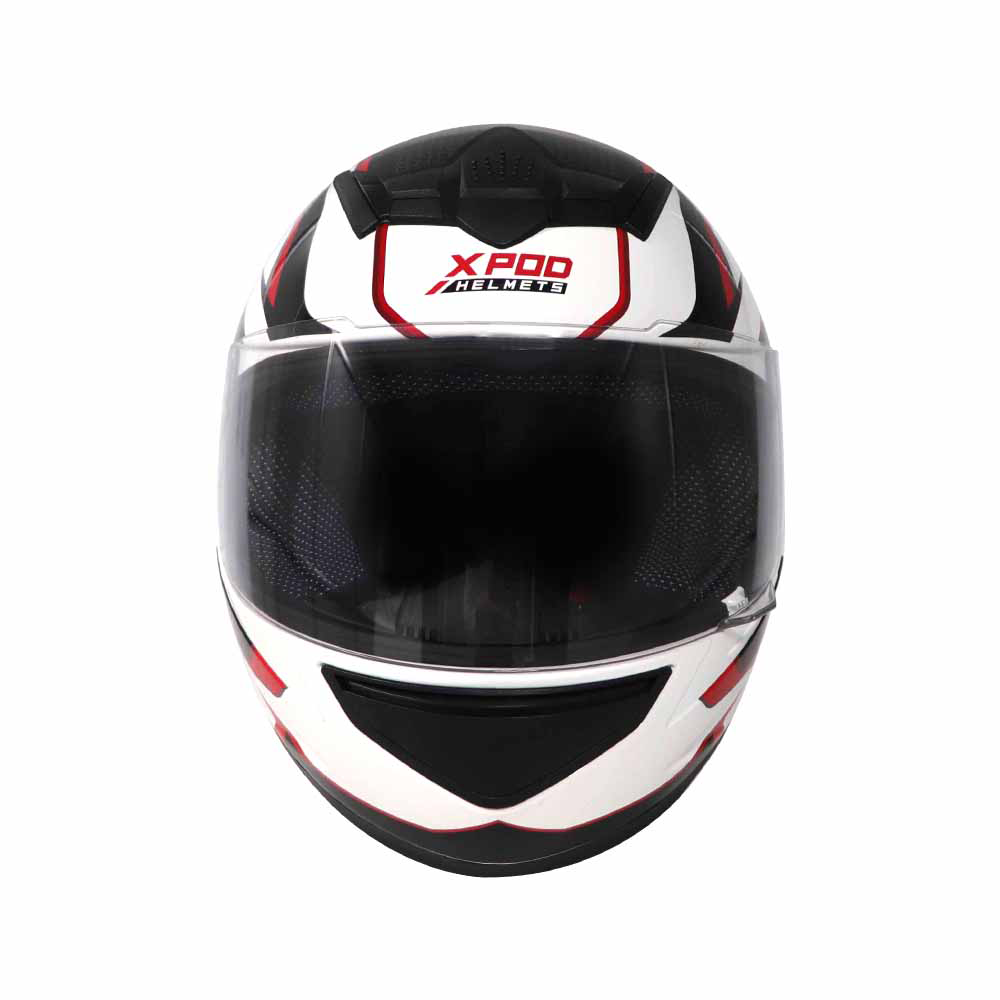 TVS XPOD Aerodynamic Helmet - ISI & DOT Certified Helmet for Men in Dual Tone with Ultrawide Visor