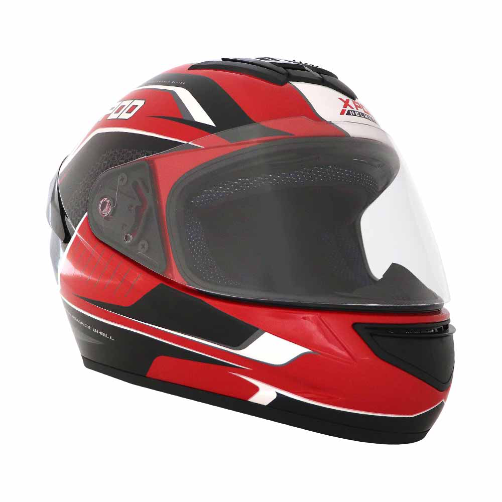 TVS XPOD Aerodynamic Helmet - ISI & DOT Certified, Ultrawide Visor, Quick Release Strap