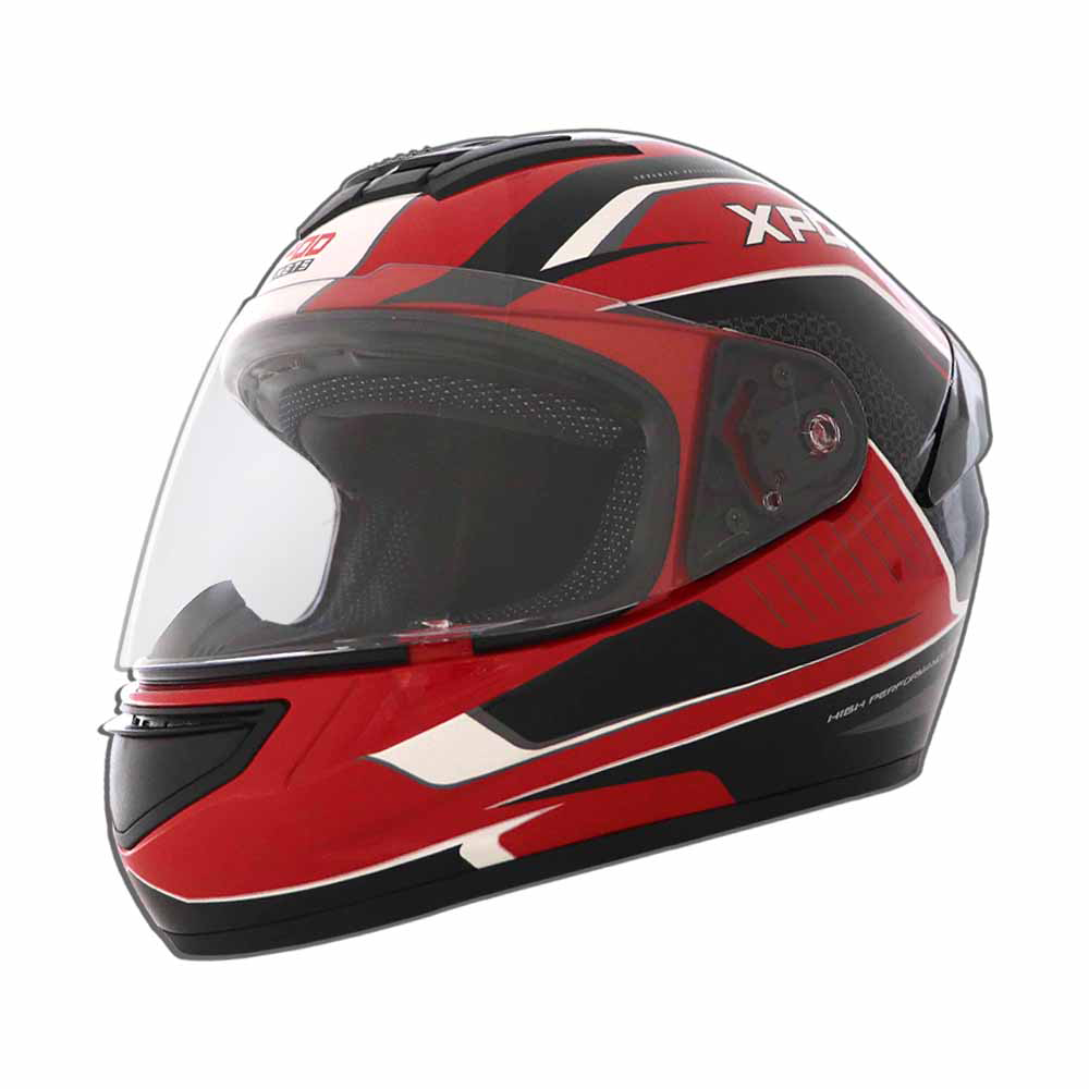 TVS XPOD Aerodynamic Helmet - ISI & DOT Certified, Ultrawide Visor, Quick Release Strap