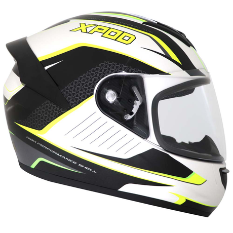TVS XPOD Aerodynamic Helmet - ISI & DOT Certified, Ultrawide Visor, Premium Bike Helmet for Men