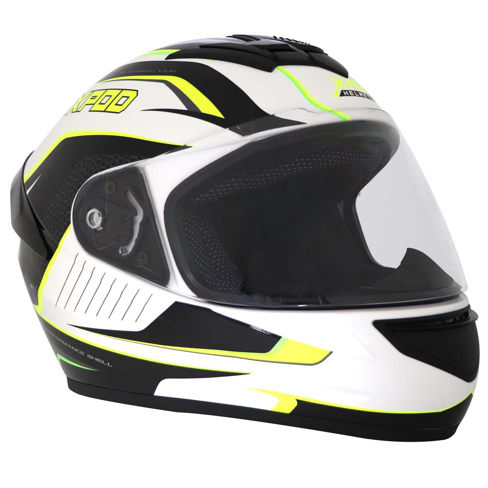 TVS XPOD Aerodynamic Helmet - ISI & DOT Certified, Ultrawide Visor, Premium Bike Helmet for Men