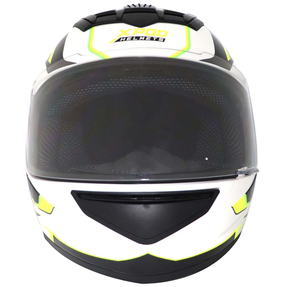 TVS XPOD Aerodynamic Helmet - ISI & DOT Certified, Ultrawide Visor, Premium Bike Helmet for Men