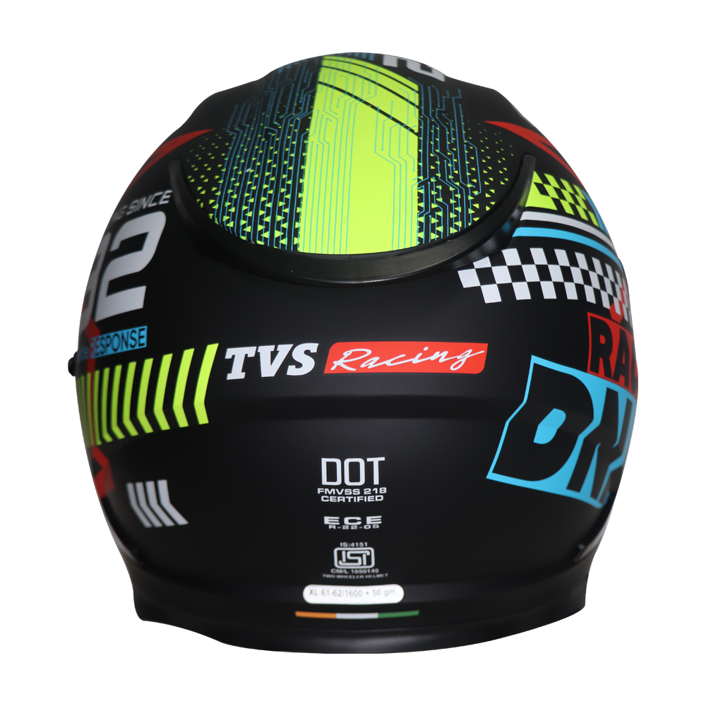 TVS Racing Bluetooth Ready Helmet | Full Face Racing Helmet for Men