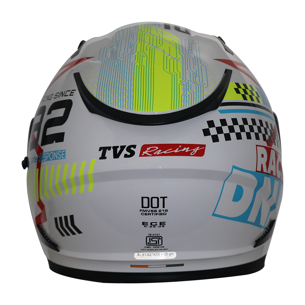 TVS Racing Full Face Premium Helmet - Ultimate Protection & Style