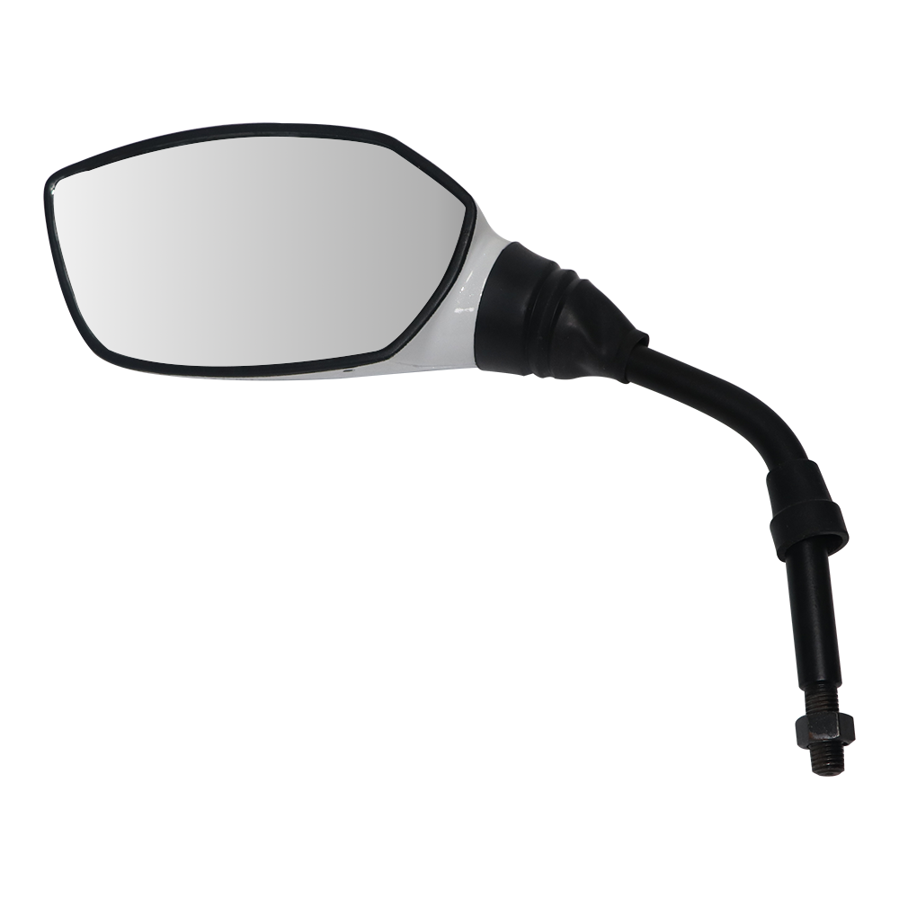 TVS Apache Left Hand Pearl White Rear View Mirror – Stylish and Durable