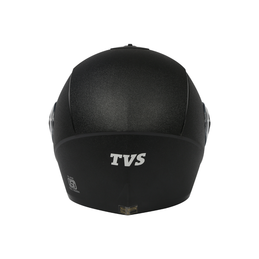 TVS Motorbike Helmet (Black) | Premium Safety & Comfort