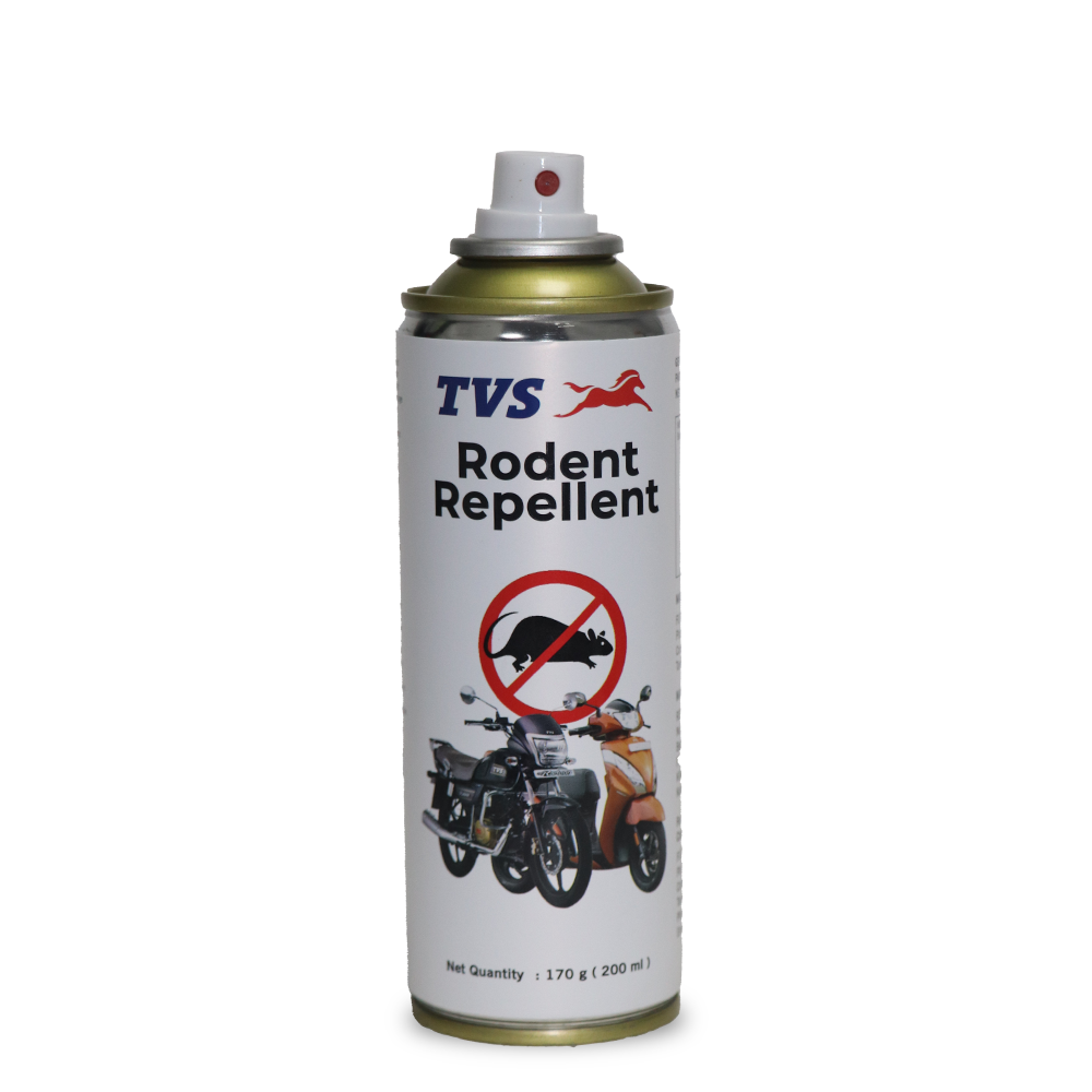 TVS Rodent Repellent VST Spray – 200 ml | Non-Toxic, Long-Lasting Protection for Motorcycles & Scooters