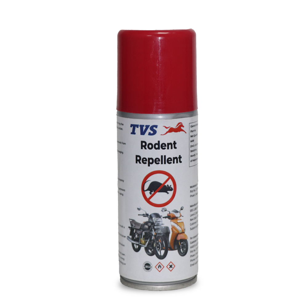 TVS Rodent Repellent VST Spray – 100 ml | Non-Toxic, Long-Lasting Protection for Motorcycles & Scooters