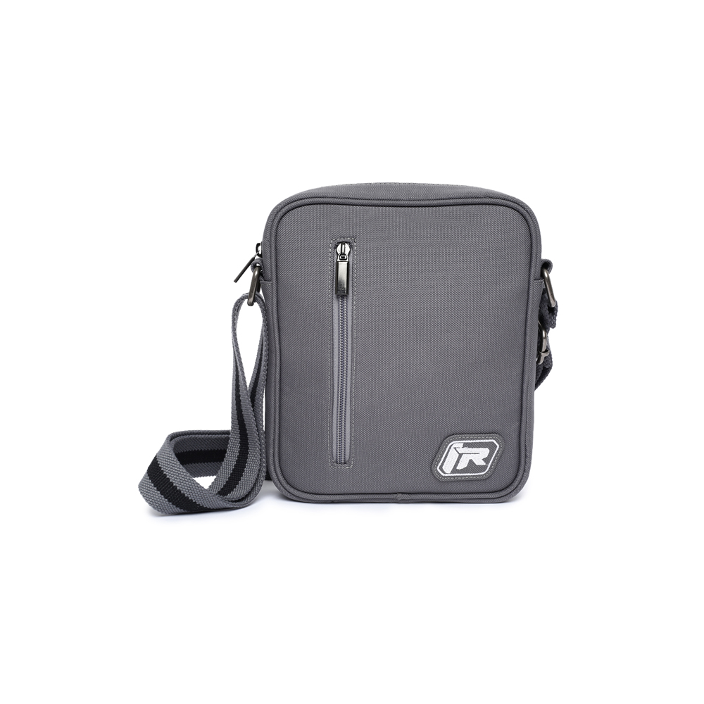 TVS Ronin Canvas Cross Bag - Grey, Durable & Stylish with Adjustable Strap