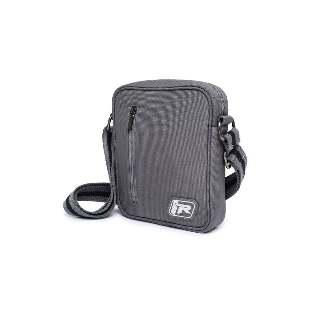 TVS Ronin Canvas Cross Bag - Grey, Durable & Stylish with Adjustable Strap