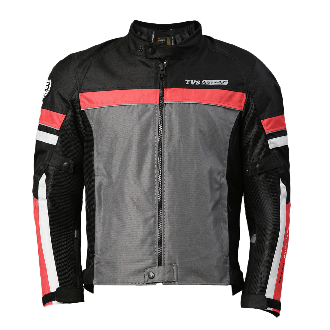 TVS Racing Street Striker Riding Jacket for Men | High Abrasion 600D Polyester, CE Level 2 Armour Protection