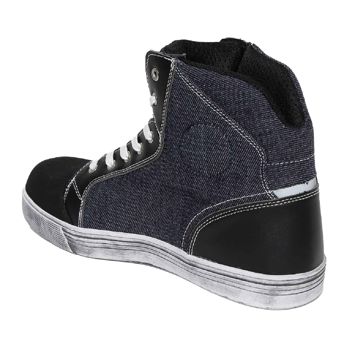 TVS Racing Casual Shoes - Stylish Indigo Denim Boots with Enhanced Protection