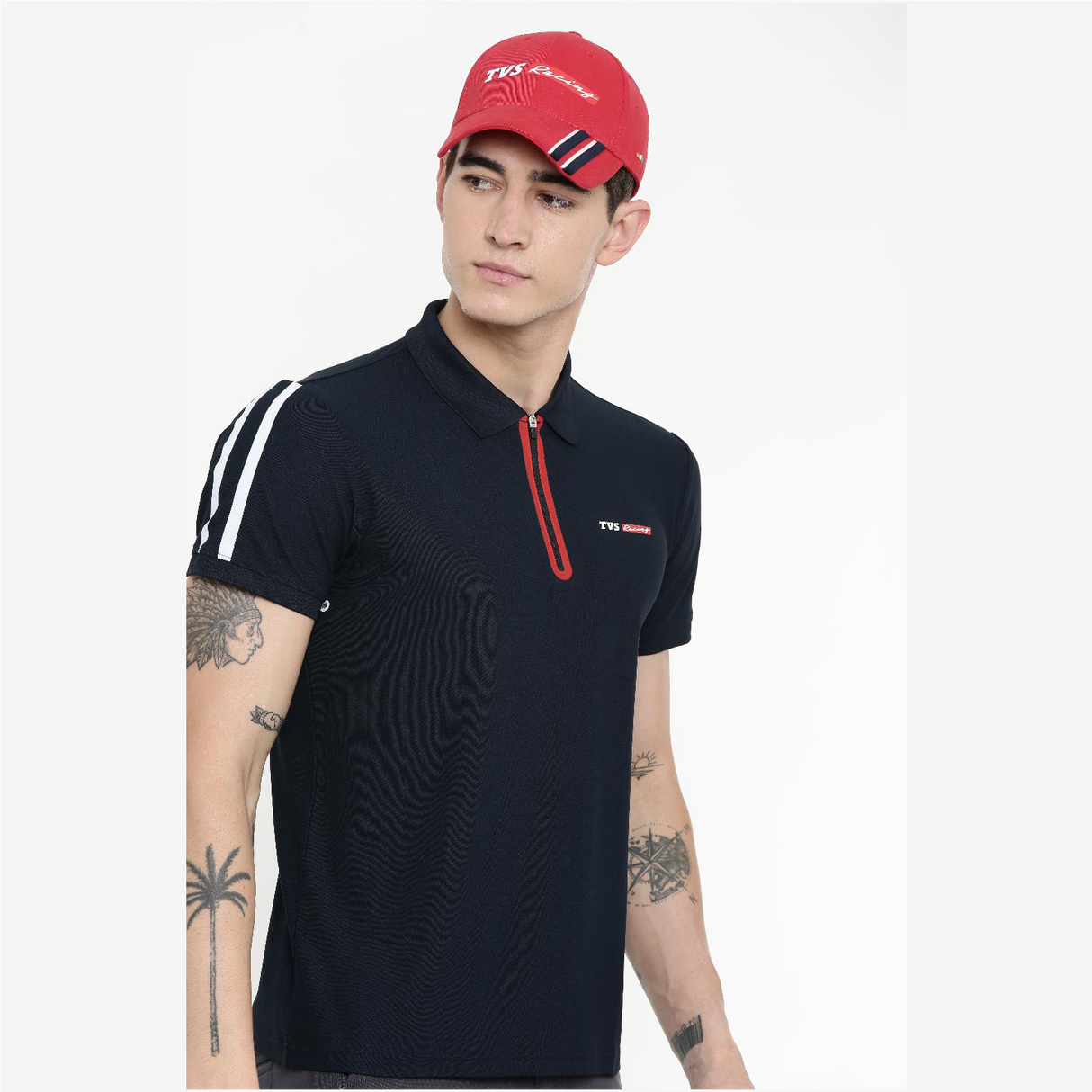 TVS Racing Cap Red - Breathable, Stylish Headwear for Men & Women