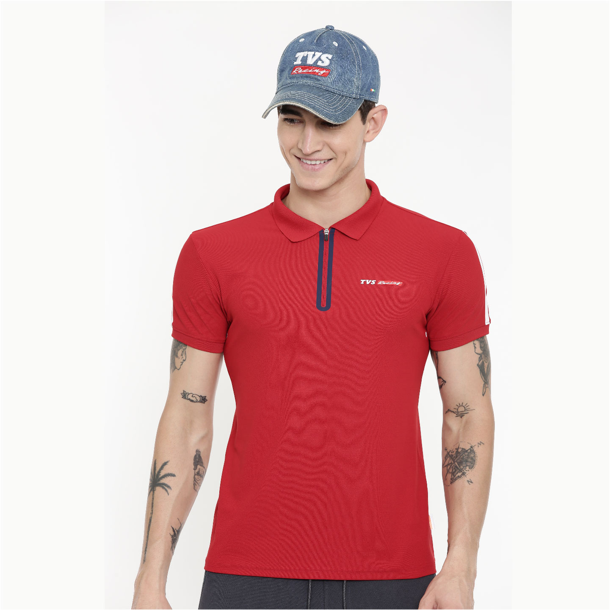 TVS Racing Cap Denim - Breathable, Stylish Headwear for Men & Women