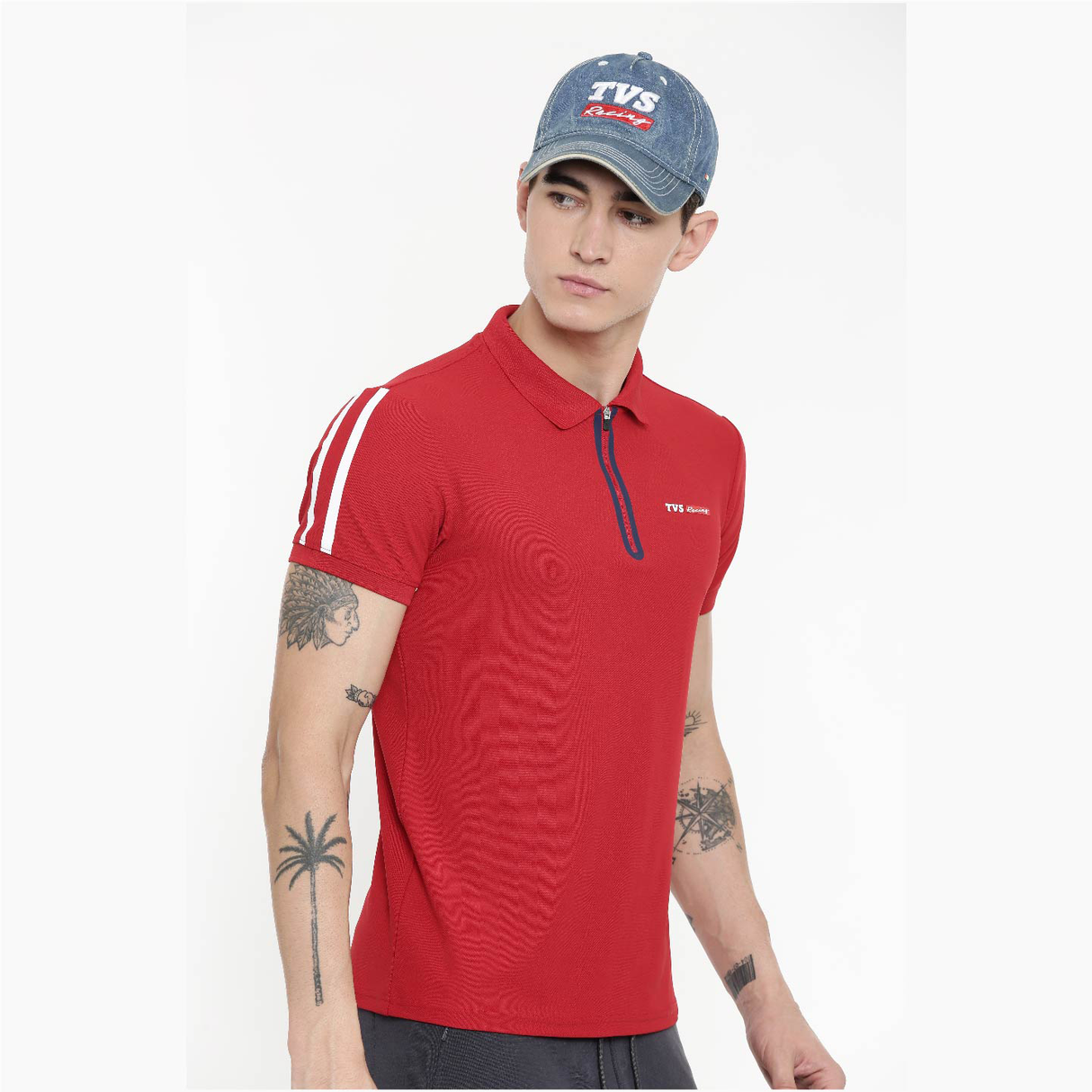 TVS Racing Cap Denim - Breathable, Stylish Headwear for Men & Women