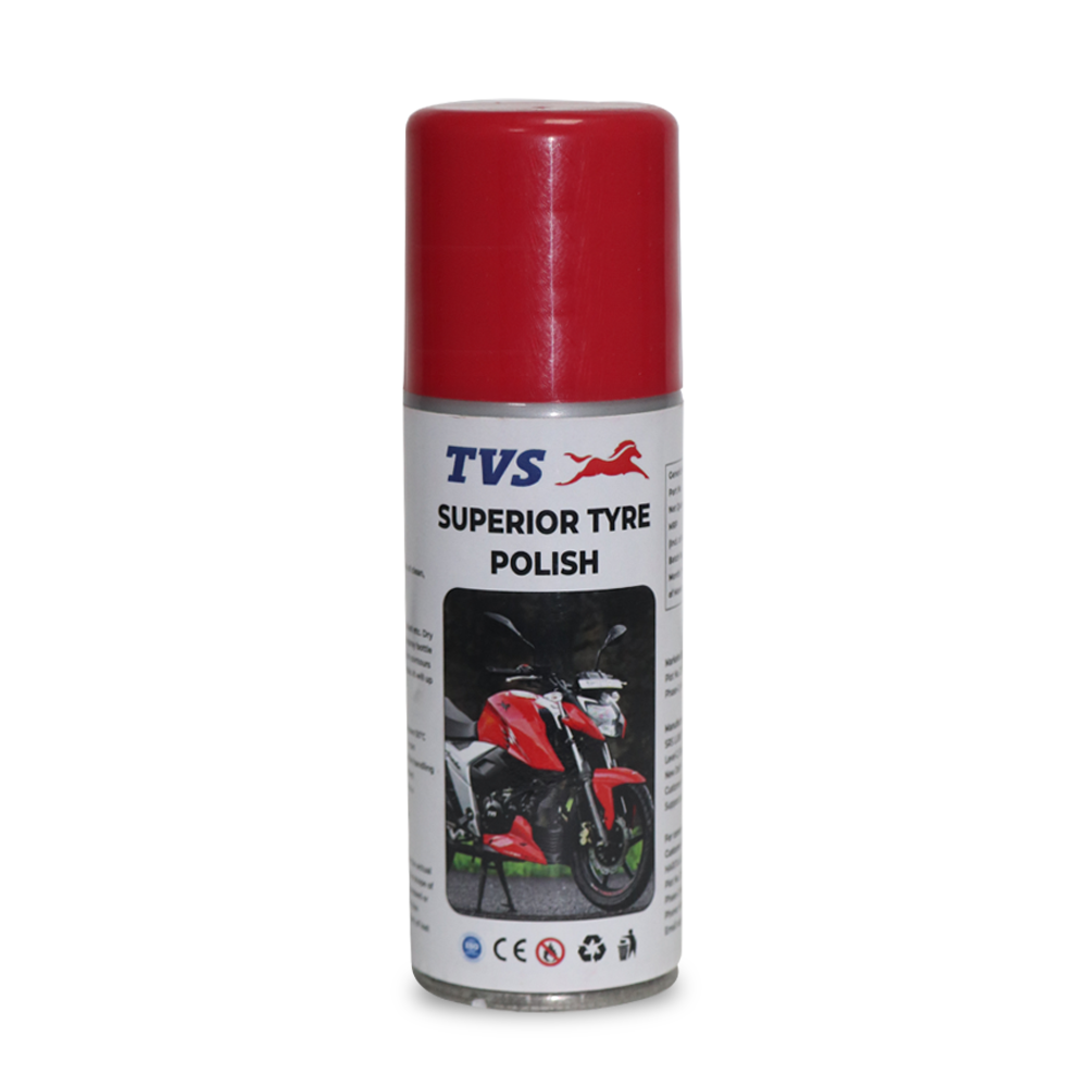 TVS Tyre Polish – Superior Shine & Long-Lasting Protection for Motorcycle & Scooter Tyres
