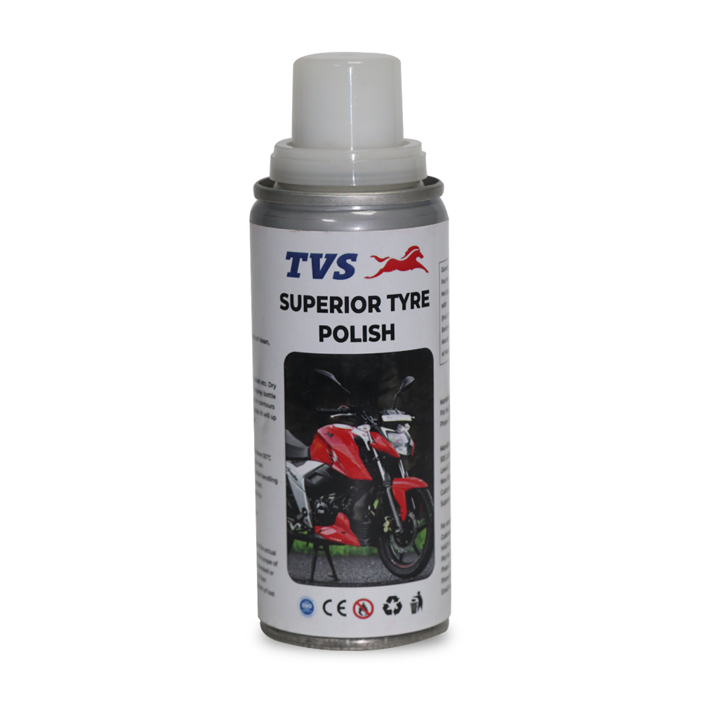 TVS Tyre Polish – Superior Shine & Long-Lasting Protection for Motorcycle & Scooter Tyres