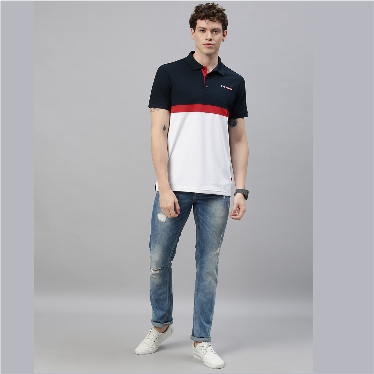 TVS Racing Polo T-Shirt | Durable & Stylish Polyester Polo