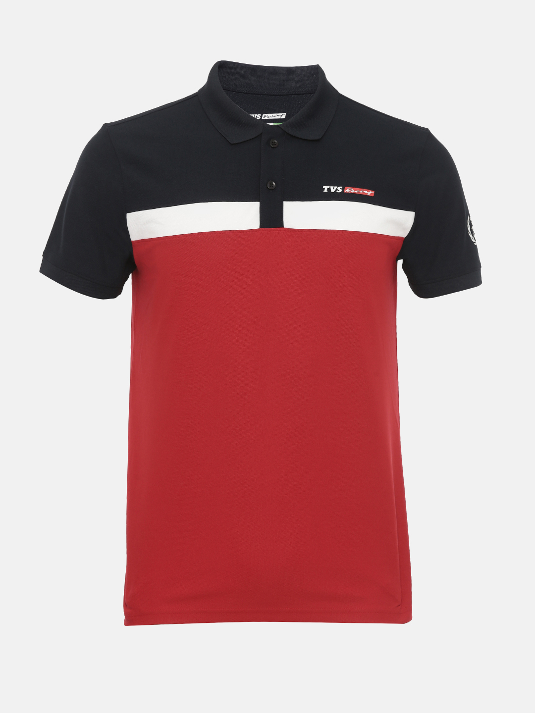 TVS Racing Polo T-Shirt | Durable & Stylish Polyester Polo in Blue & Red