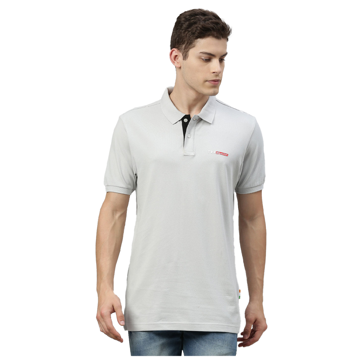 TVS Racing Polo T Shirt Cotton (Grey)