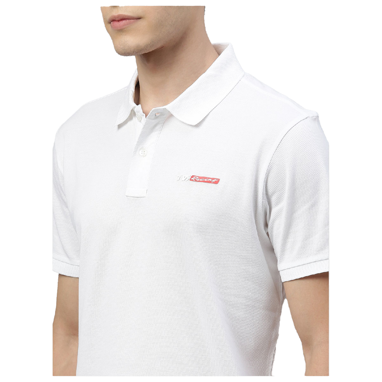 TVS Racing Polo T Shirt Cotton (White)