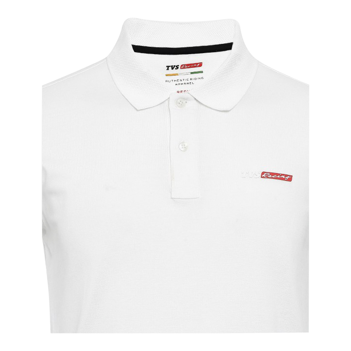 TVS Racing Polo T Shirt Cotton (White)