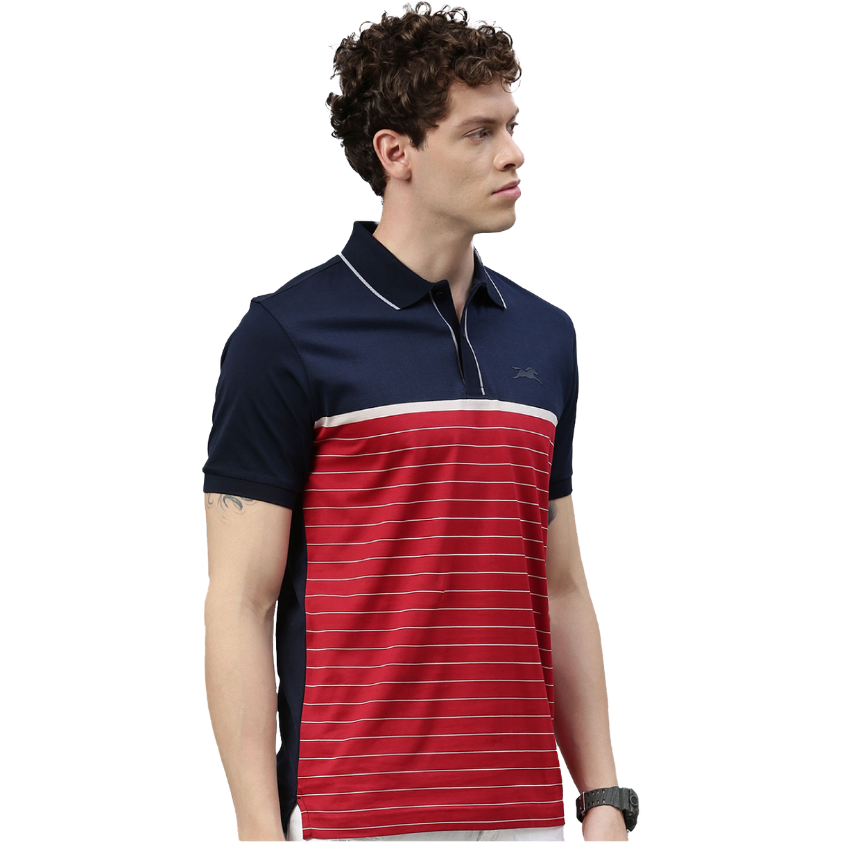 TVS Racing Polo T-Shirt Cotton Red Blue – Stylish & Comfortable