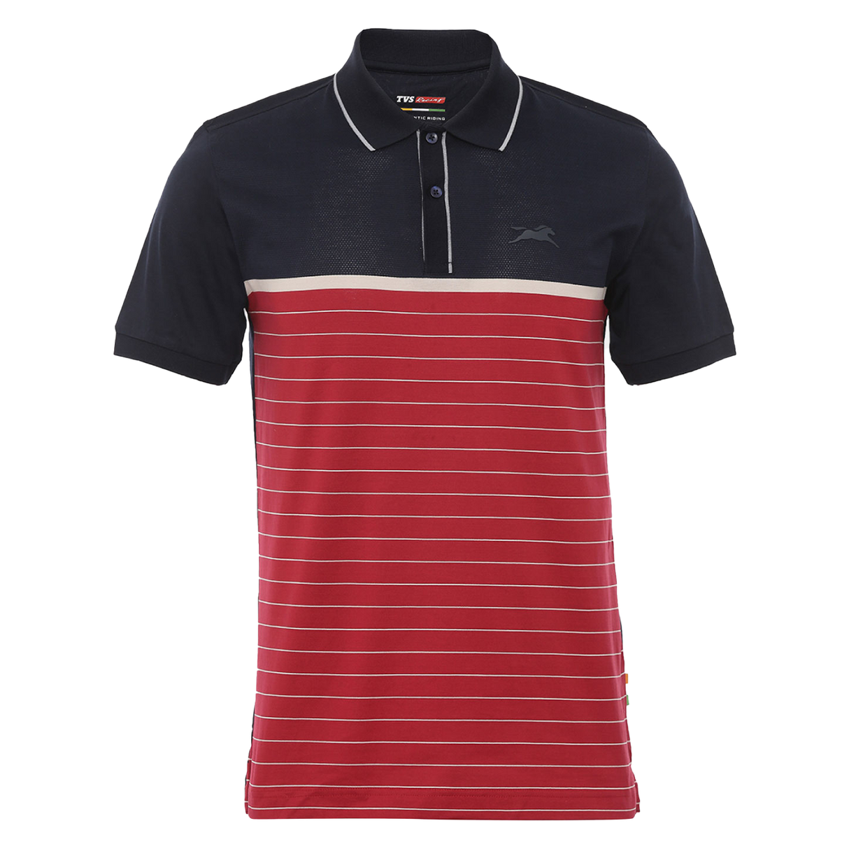 TVS Racing Polo T-Shirt Cotton Red Blue – Stylish & Comfortable